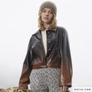 Tessuto Effetto Pelle Vegana Degradè-7