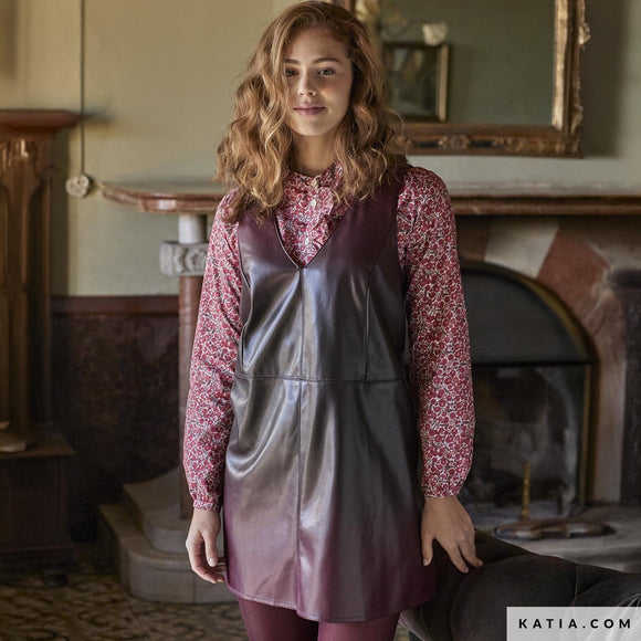 Tessuto Effetto Pelle Vegana Degradè