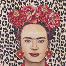 Pannello Gobelin Frida Kahlo Maculato Volto Orecchini Cuore Sacro-1