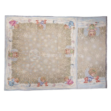 Pannello Gobelin Lurex Angioletti Runner E Centrotavola