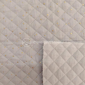 Acquista grigio-chiaro Trapunta Double-Face Mussola Strass