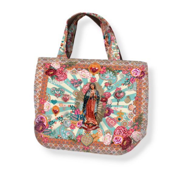 Tessuto Canvas Pannello Borsa Double Face Sacro