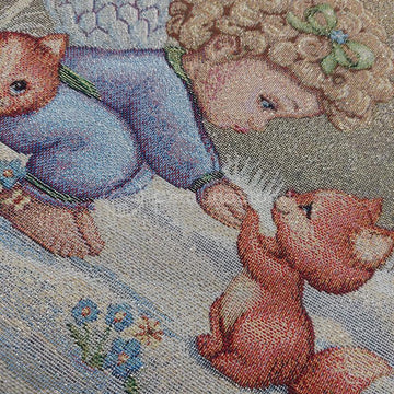 Pannello Gobelin Lurex Angioletti Runner E Centrotavola - 0