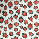 Tessuto Cotone Stampa Digitale Cuori Sacri Piccoli-1