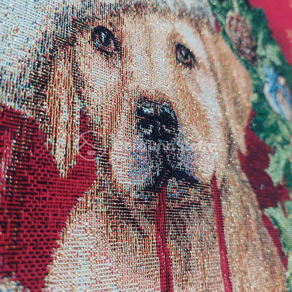 Pannello Gobelin Lurex Cane Ghirlanda