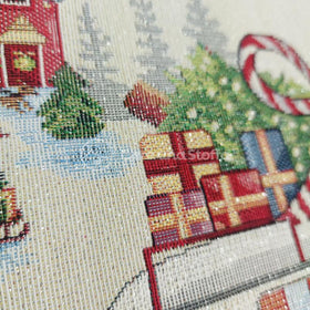 Pannello Gobelin Lurex Furgoncino Tovaglietta - 0