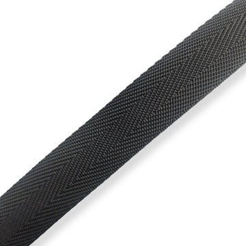 Acquista nero Nastro Fettuccia Spigato 25mm
