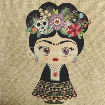 Pannello Gobelin Frida Kahlo Baby Black