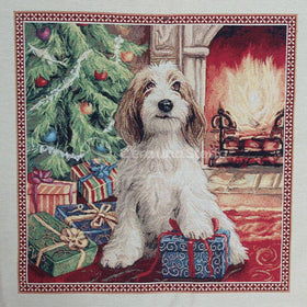 Pannello Gobelin Lurex Cane Pacchi Regalo