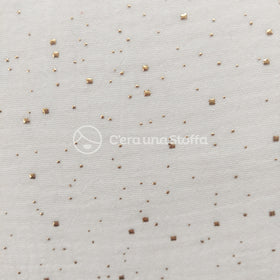 Acquista bianco Mussola Strass