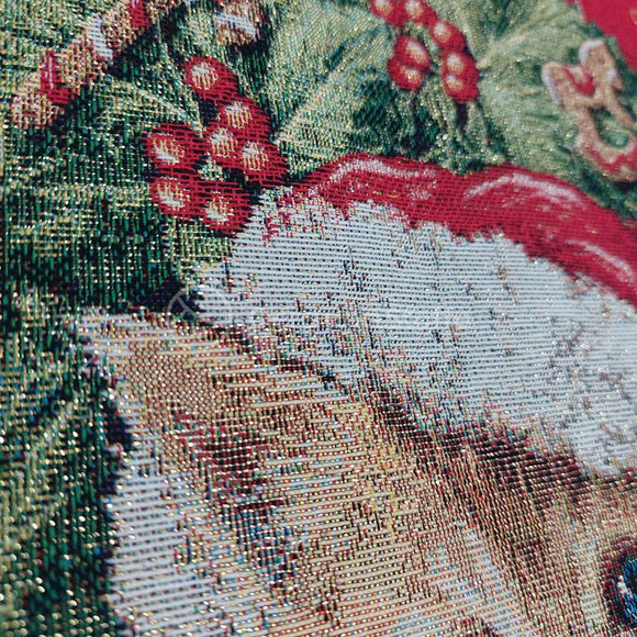 Pannello Gobelin Lurex Gatto Ghirlanda