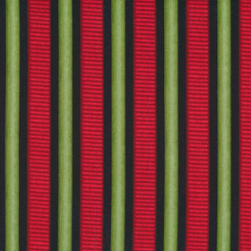 Cotone Americano Righe Scarlet's Garden Nero