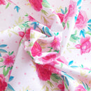 Tessuto Popeline Rose E Pois-3