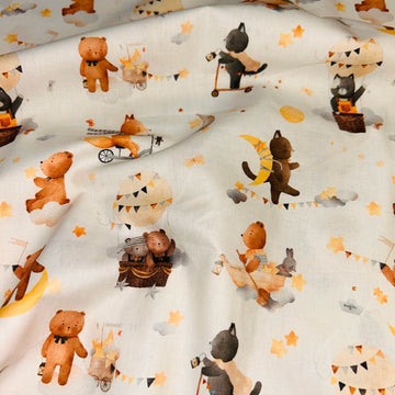 Tessuto Cotone Skybear - 0