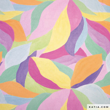 Tessuto Canvas Cotton 80z Oceania Abstract