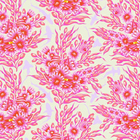 Tessuto Tula Pink Floral Reef Cotone Americano Shadow Sharks