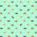 Tessuto Tula Pink Floral Reef Cotone Americano School Crossing-2