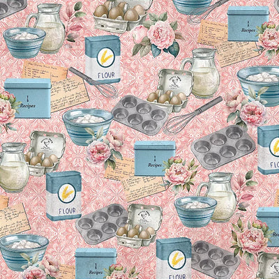 Tessuto Cotone Biologico Grandma’s Recipe