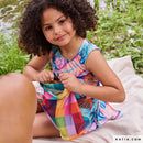 Tessuto Cover Fabric Print 50gr Multicolor Checks  Katia Fabrics-4