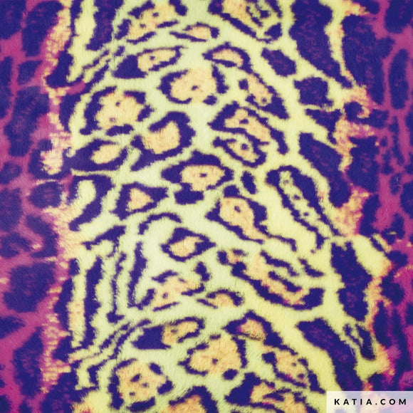 Katia Fabrics Pellicciotto Fluor Animal Print