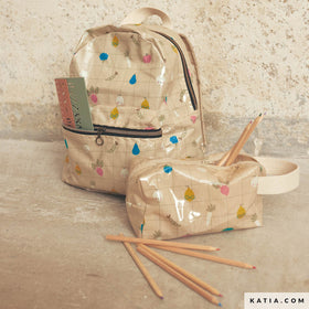 Tessuto Cotton Laminated PU Lindy Vegan Katia Fabrics - 0