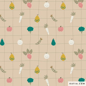 Tessuto Cotton Laminated PU Lindy Vegan Katia Fabrics