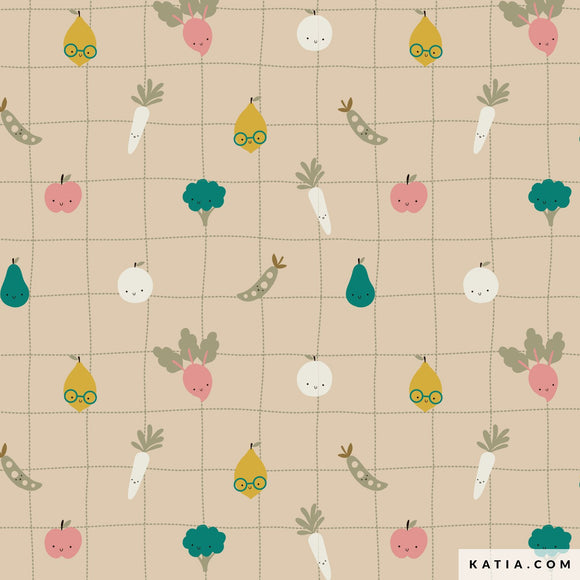 Tessuto Cotton Laminated PU Lindy Vegan Katia Fabrics