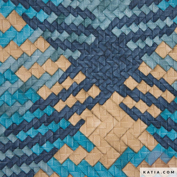 Tessuto Zig Zag PU Leather Katia Fabrics
