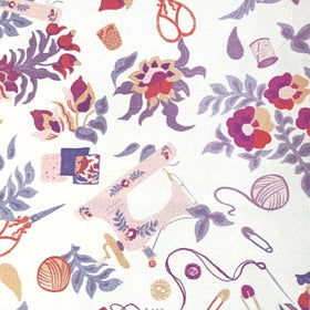 Tessuto Canvas Cotton 80Z Purple Rights