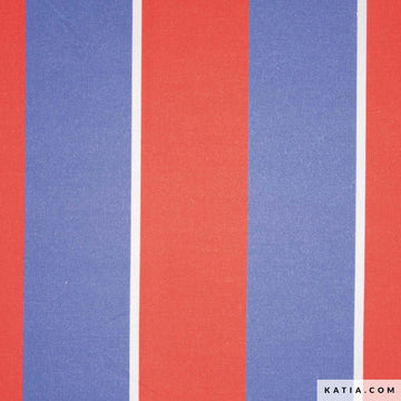Acquista rosso-fragola-lavanda-naturale Tessuto Canvas Cotton 80Z Beach Stripes Katia Fabrics