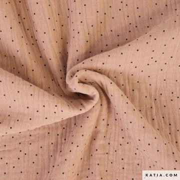 Katia Fabrics Mussola Sea Lion Dots - 0