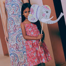 Tessuto Popeline Indian Elephants-4