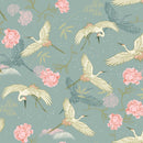 Tessuto Popeline Jade Heron Sakura-1