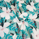 Tessuto Popeline Leggero Neon Pink Flower-2