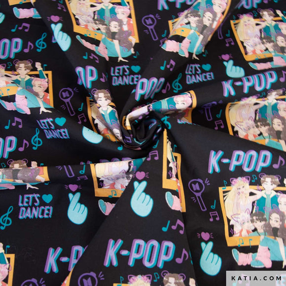 Tessuto Popeline K-Pop