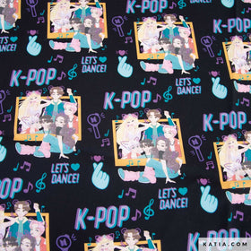 Tessuto Popeline K-Pop