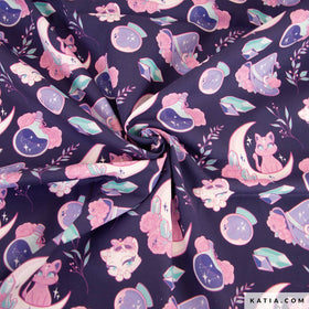 Tessuto Popeline Manga Halloween - 0