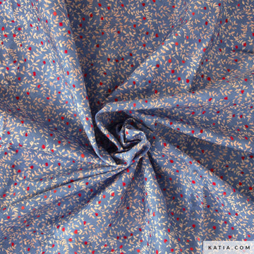 Tessuto Popeline Cotone Micro Flowers - 0