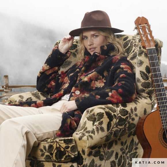 Katia Fabrics Sherpa Print Flamenco