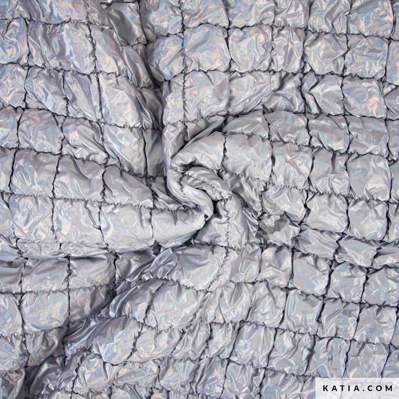 Tessuto Iridescent Padded Moon – Trapuntato Iridescente