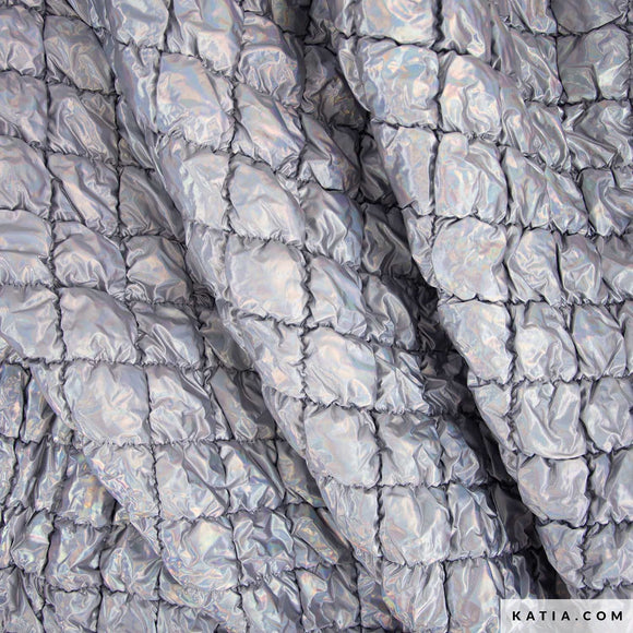 Tessuto Iridescent Padded Moon – Trapuntato Iridescente