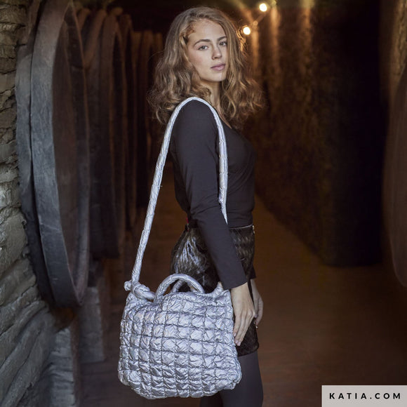 Tessuto Iridescent Padded Moon – Trapuntato Iridescente