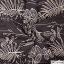 Tessuto Cotone Embroidery Voile Linen & Black-2