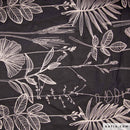 Tessuto Cotone Embroidery Voile Linen & Black-1