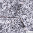 Tessuto Cotone Embroidery Voile Black & White-2