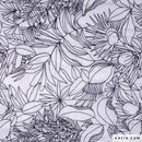 Tessuto Cotone Embroidery Voile Black & White-1