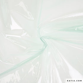 Acquista verde-acqua Tessuto PVC Translucent Colors Katia Fabrics