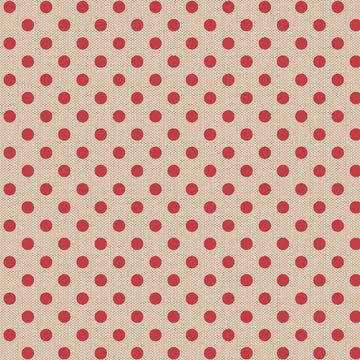 Acquista red-rosso Tessuto Cotone Americano Tilda Creating Memories Polkadot