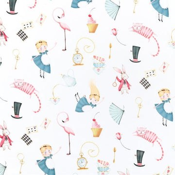 Tessuto Cotone Alice Meraviglie - 0