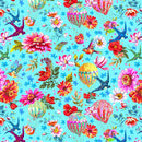 Tessuto Cotone Americano Festival Memory - Mongolfiere e Fiori-1